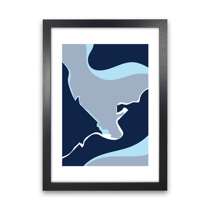 Abstract 3 Modern Contemporary Art Print by Nordic Creators Black Grain