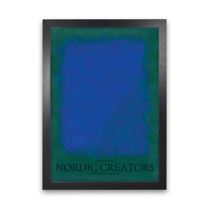 Color Block 3 Abstract Art Print by Nordic Creators Black Grain