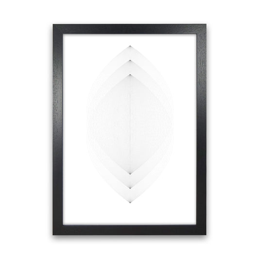Leaves Abstract Art Print by Nordic Creators Black Grain