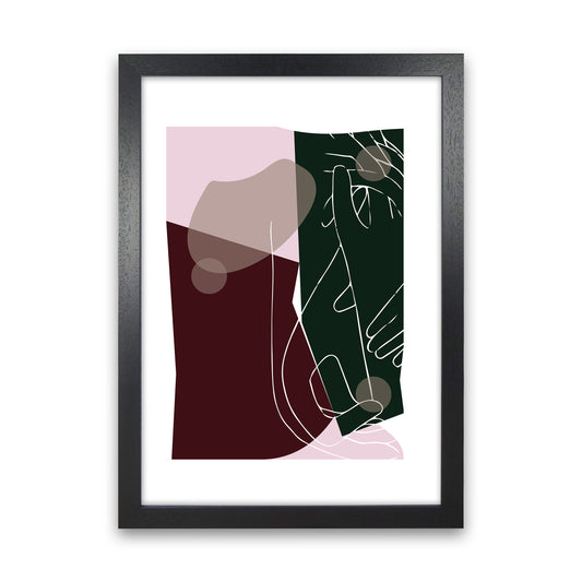 Modern Art I Abstract Art Print by Nordic Creators Black Grain