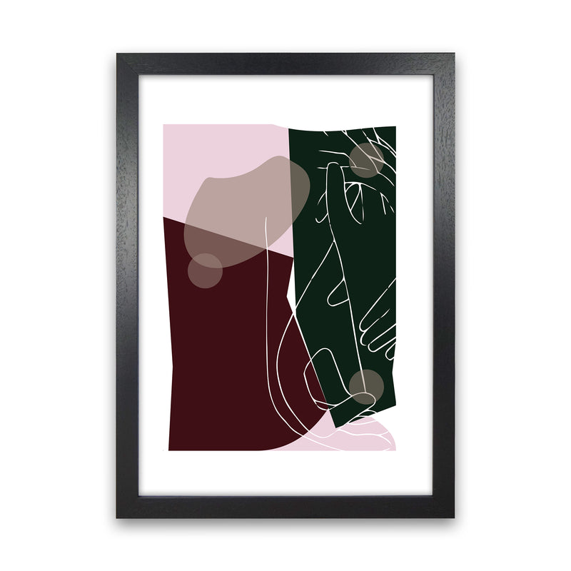 Modern Art I Abstract Art Print by Nordic Creators Black Grain