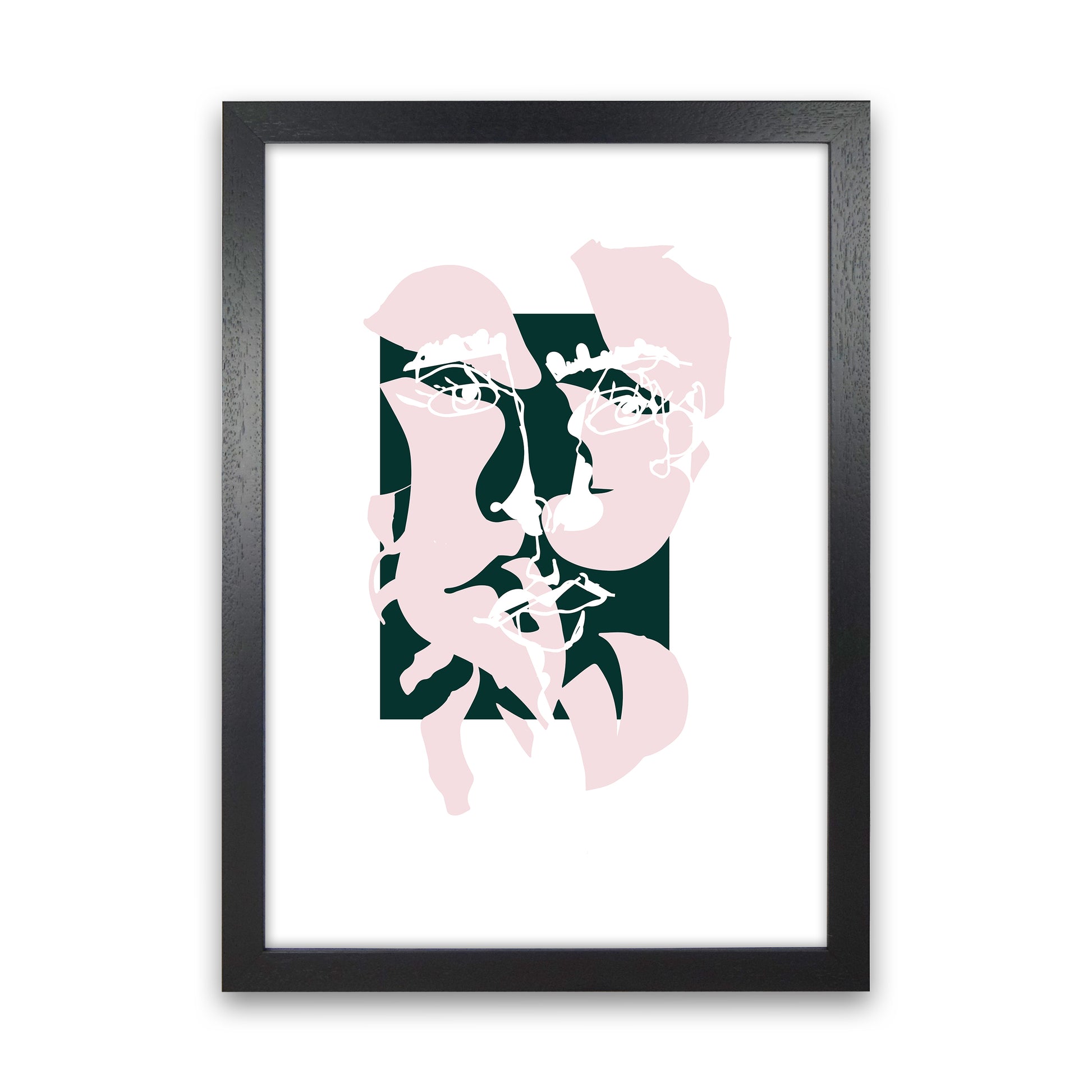 Modern Art II Abstract Art Print by Nordic Creators Black Grain