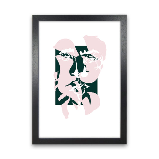 Modern Art II Abstract Art Print by Nordic Creators Black Grain