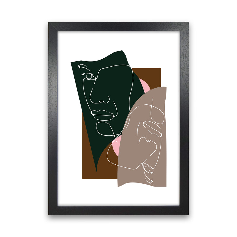 Modern Art III Abstract Art Print by Nordic Creators Black Grain