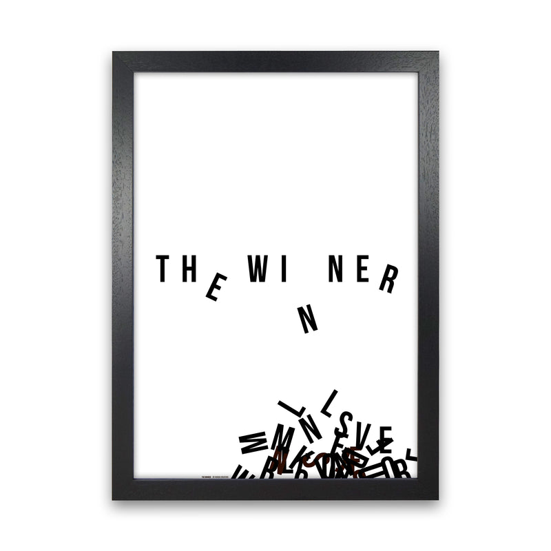 PJ-836-11 The winner Abstract Art Print by Nordic Creators Black Grain