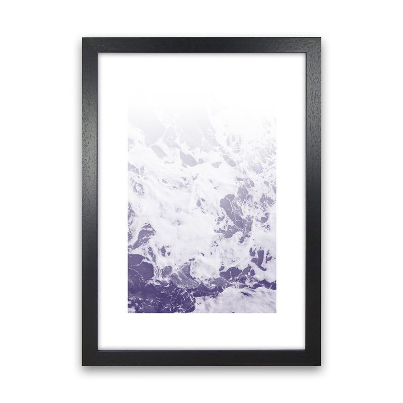 Purple Ocean Abstract Art Print by Nordic Creators Black Grain