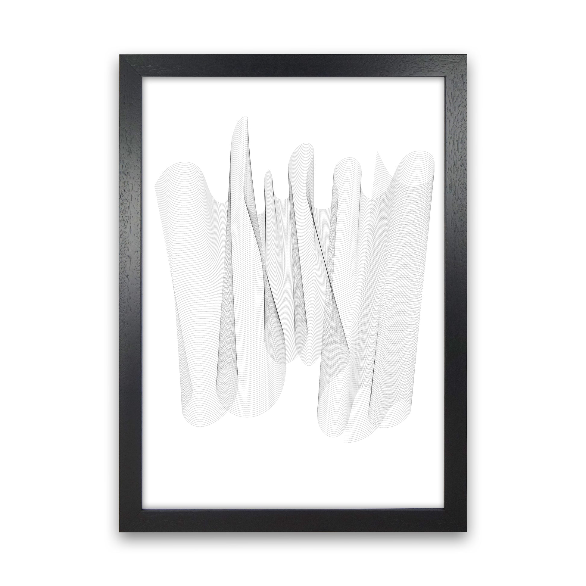 Sculpture II Abstract Art Print by Nordic Creators Black Grain