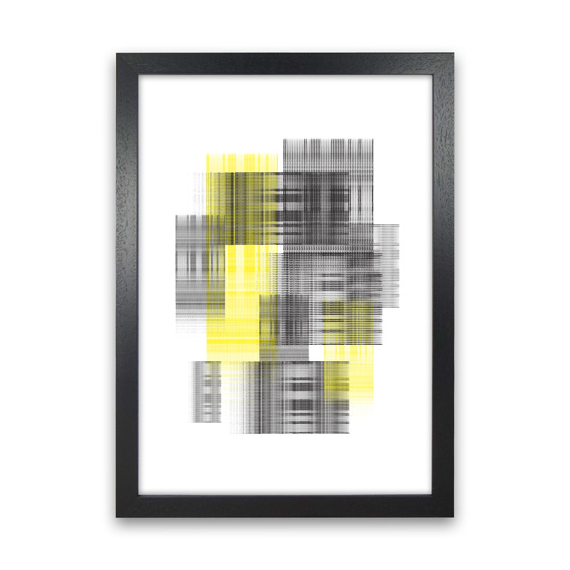 Splash Abstract Art Print by Nordic Creators Black Grain
