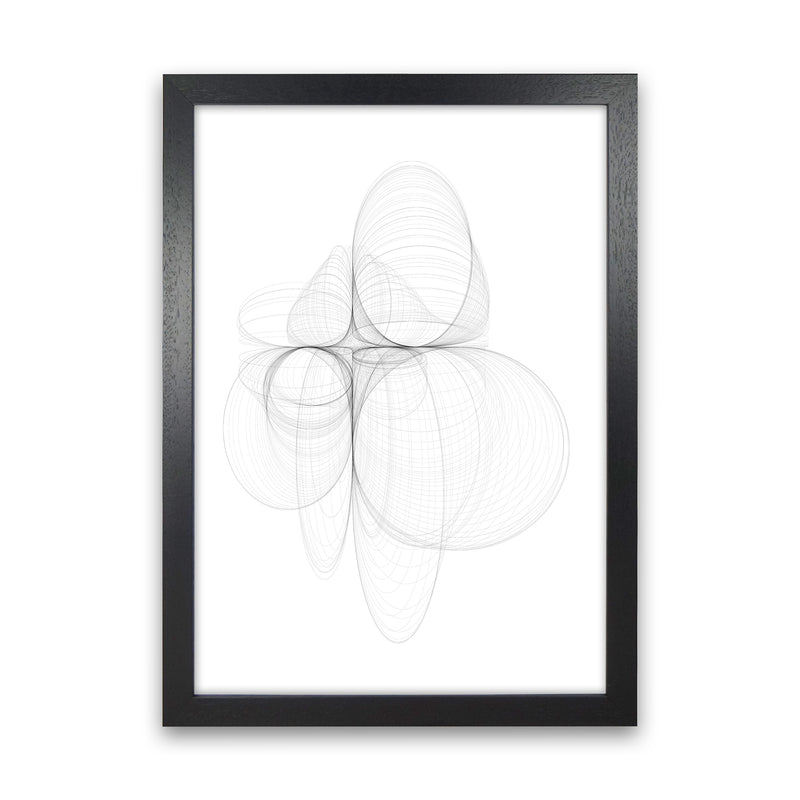 Tornadoes II Abstract Art Print by Nordic Creators Black Grain