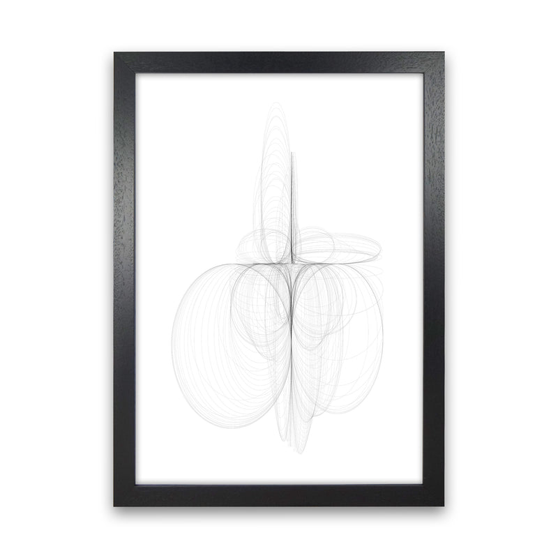 Tornadoes III Abstract Art Print by Nordic Creators Black Grain