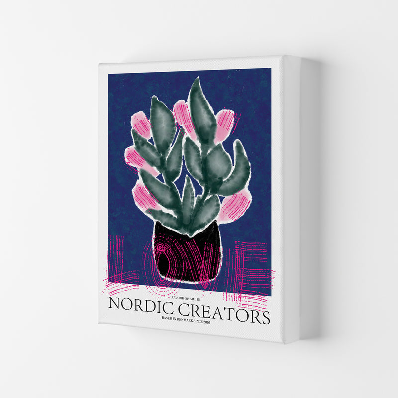 Flowers Love Abstract Art Print by Nordic Creators Canvas