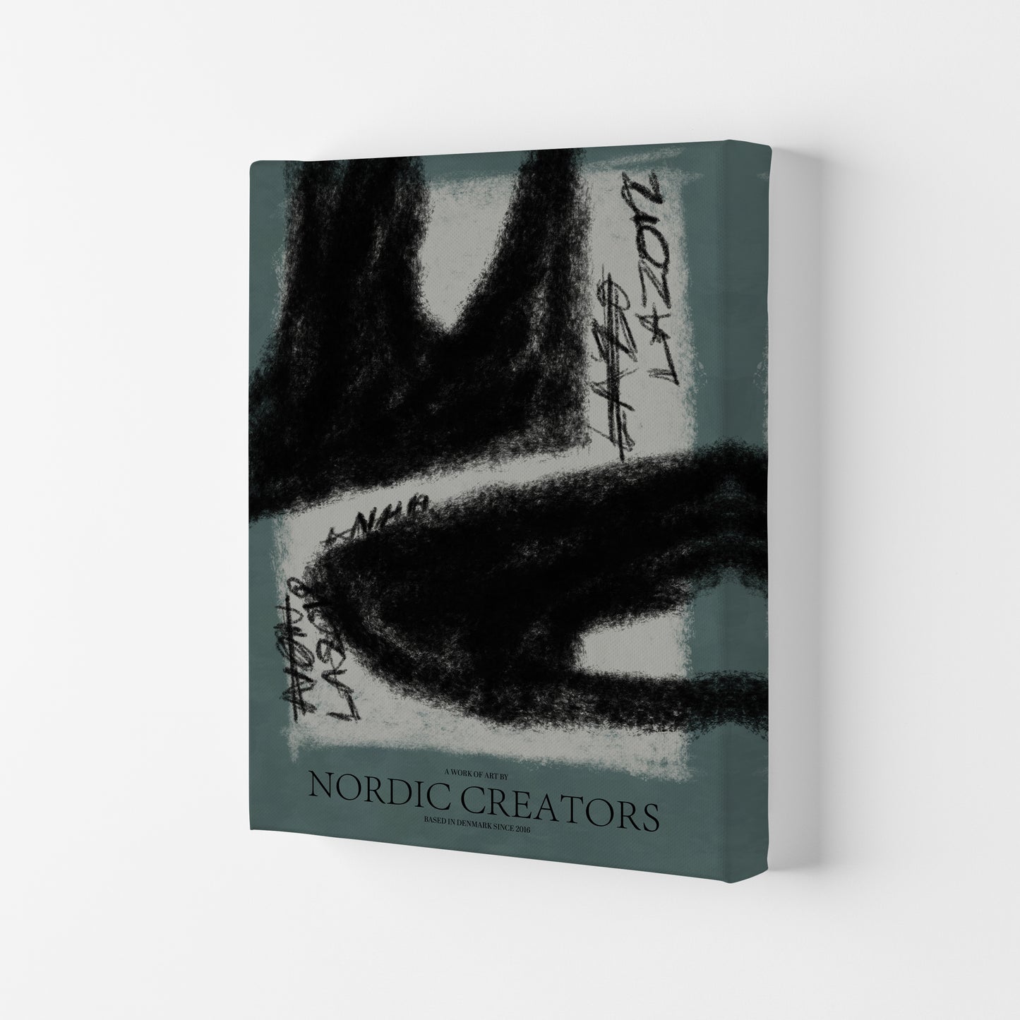 Ghost Abstract Art Print by Nordic Creators Canvas