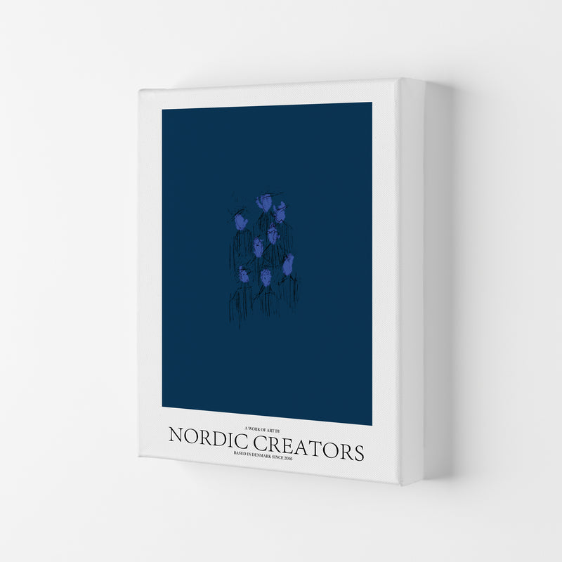 I'm blue Abstract Art Print by Nordic Creators Canvas