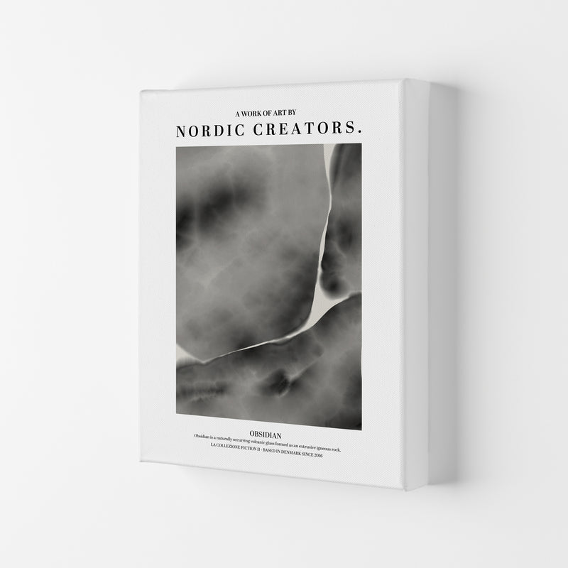 Obsidian Abstract Art Print by Nordic Creators Canvas
