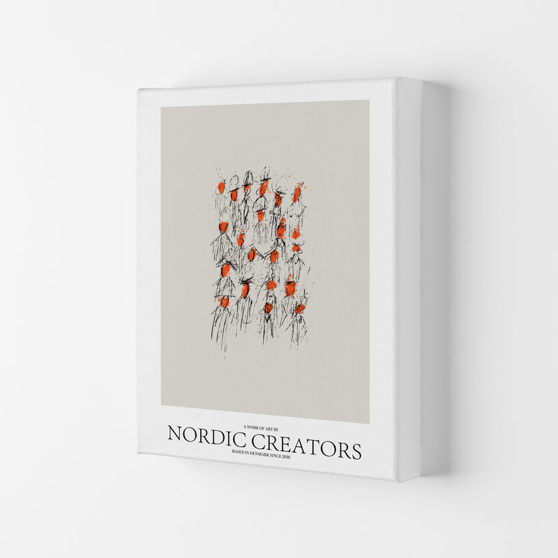 The People Abstract Art Print by Nordic Creators Canvas