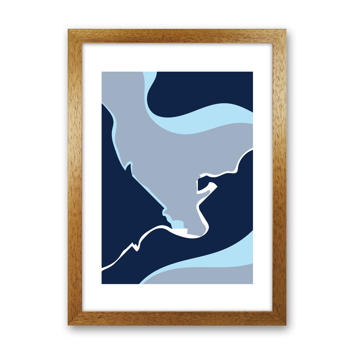 Abstract 3 Modern Contemporary Art Print by Nordic Creators Oak Grain