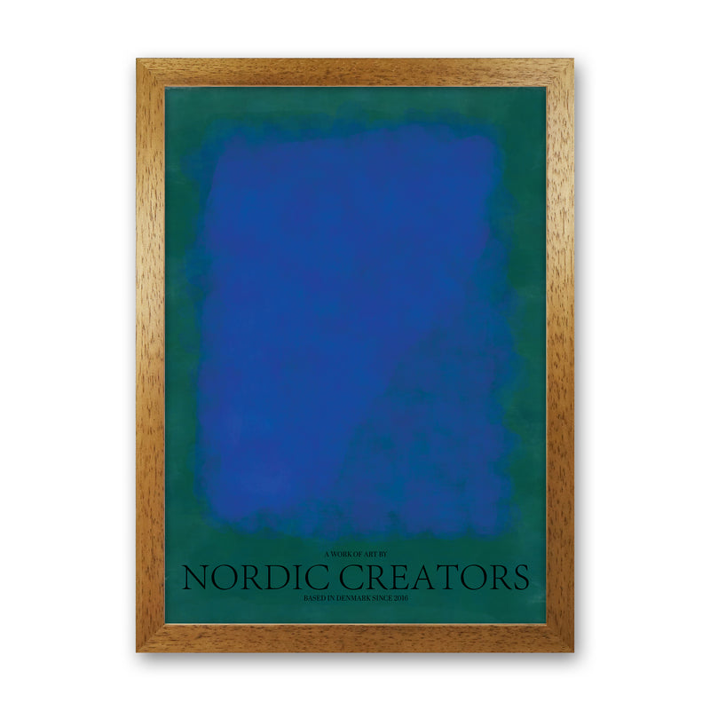 Color Block 3 Abstract Art Print by Nordic Creators Oak Grain