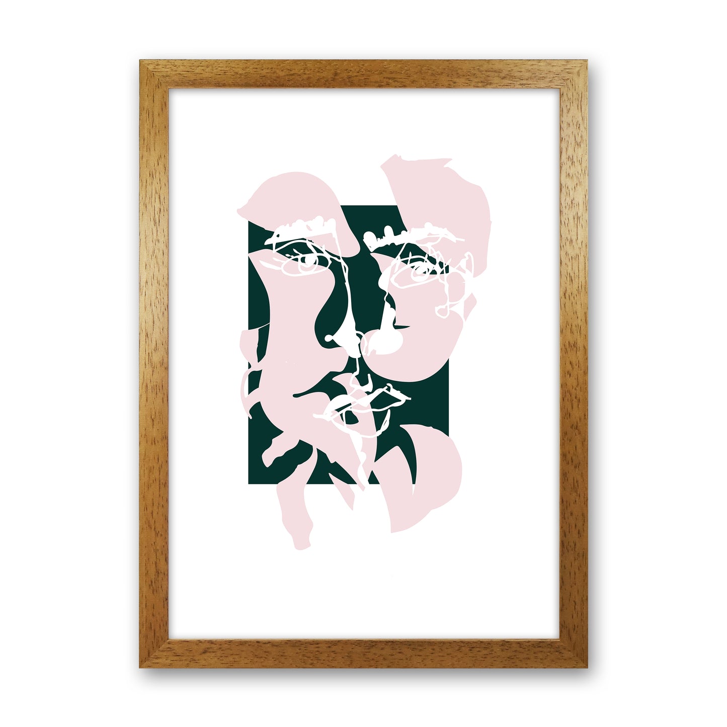 Modern Art II Abstract Art Print by Nordic Creators Oak Grain
