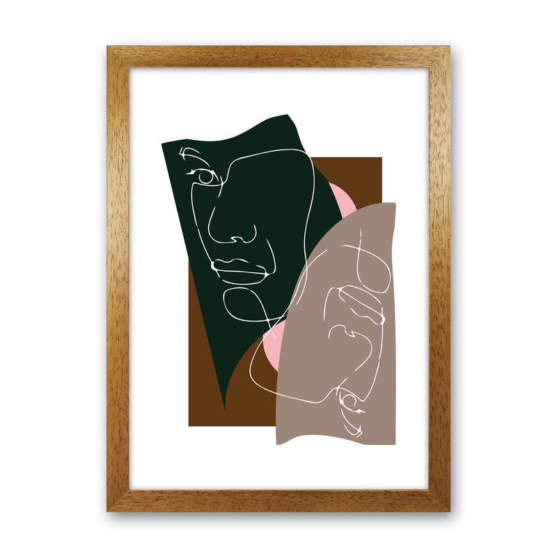 Modern Art III Abstract Art Print by Nordic Creators Oak Grain