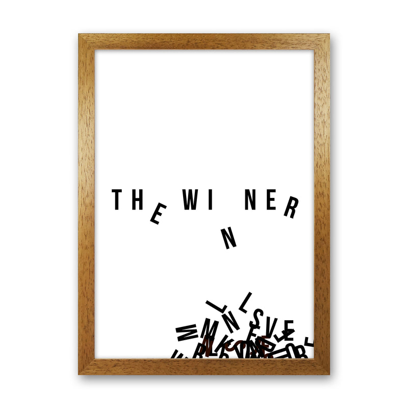 PJ-836-11 The winner Abstract Art Print by Nordic Creators Oak Grain