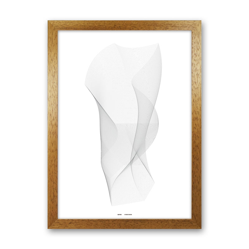 PJ-836-6 sculpture I Abstract Art Print by Nordic Creators Oak Grain