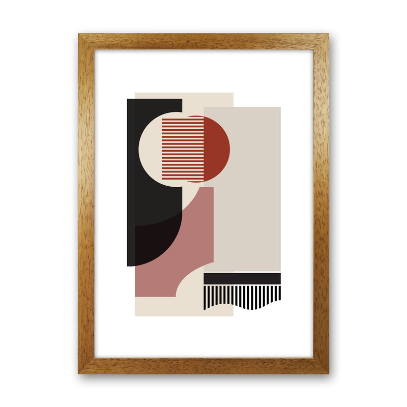 Rose grey Abstract Art Print by Nordic Creators Oak Grain