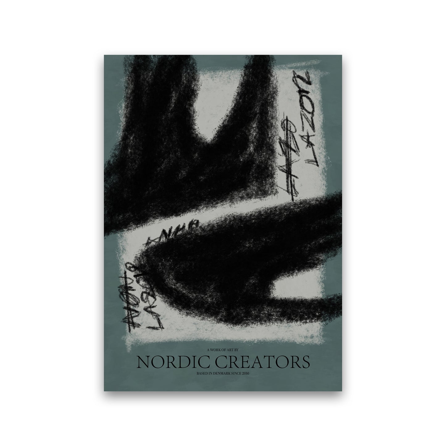 Ghost Abstract Art Print by Nordic Creators Print Only