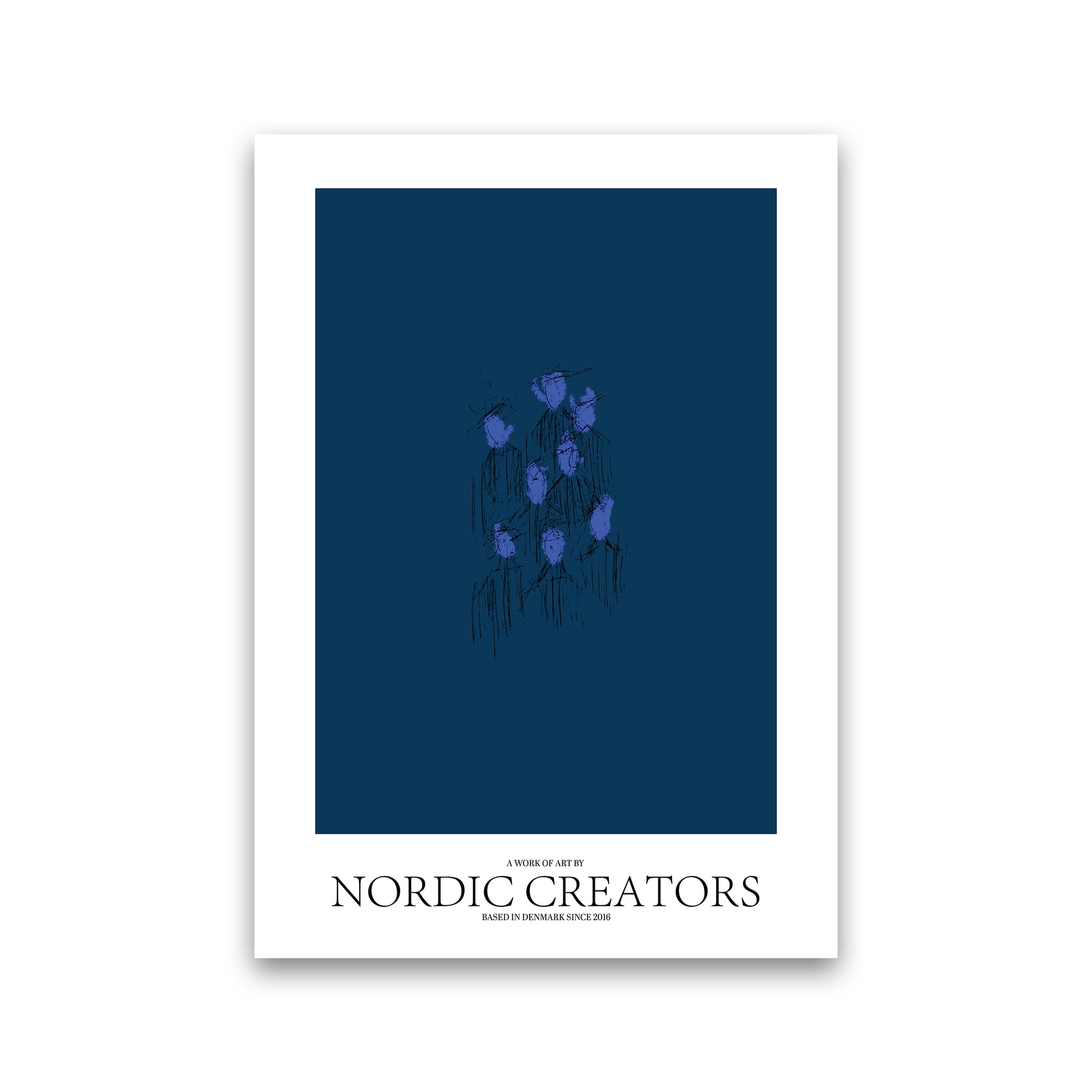 I'm blue Abstract Art Print by Nordic Creators Print Only