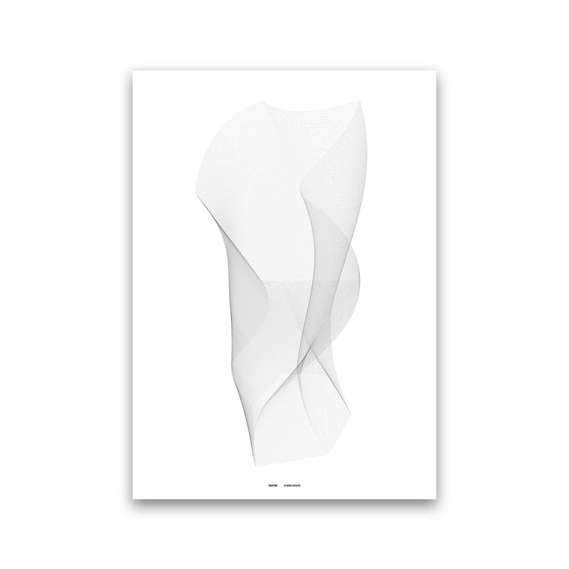 PJ-836-6 sculpture I Abstract Art Print by Nordic Creators Print Only