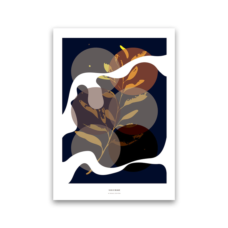 Waves in the deep Abstract Art Print by Nordic Creators Print Only