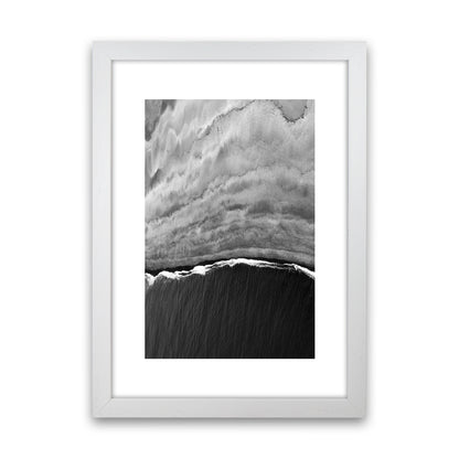 Black Ocean Abstract Art Print by Nordic Creators White Grain