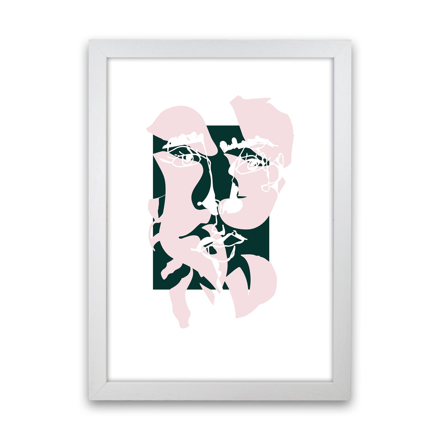 Modern Art II Abstract Art Print by Nordic Creators White Grain