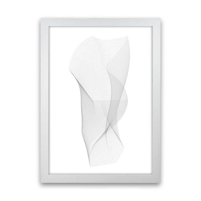 sculpture I Abstract Art Print by Nordic Creators White Grain