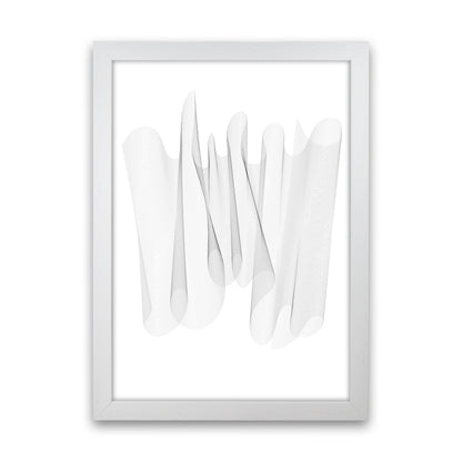 Sculpture II Abstract Art Print by Nordic Creators White Grain