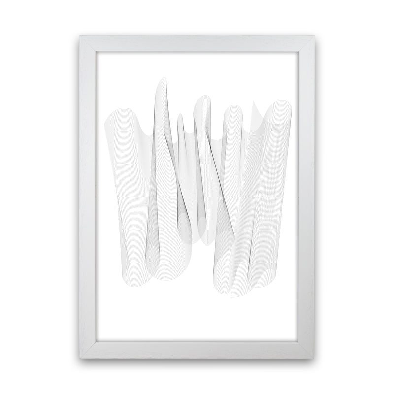 Sculpture II Abstract Art Print by Nordic Creators White Grain