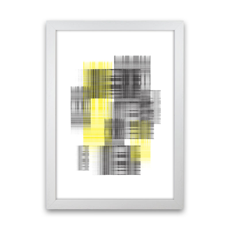 Splash Abstract Art Print by Nordic Creators White Grain