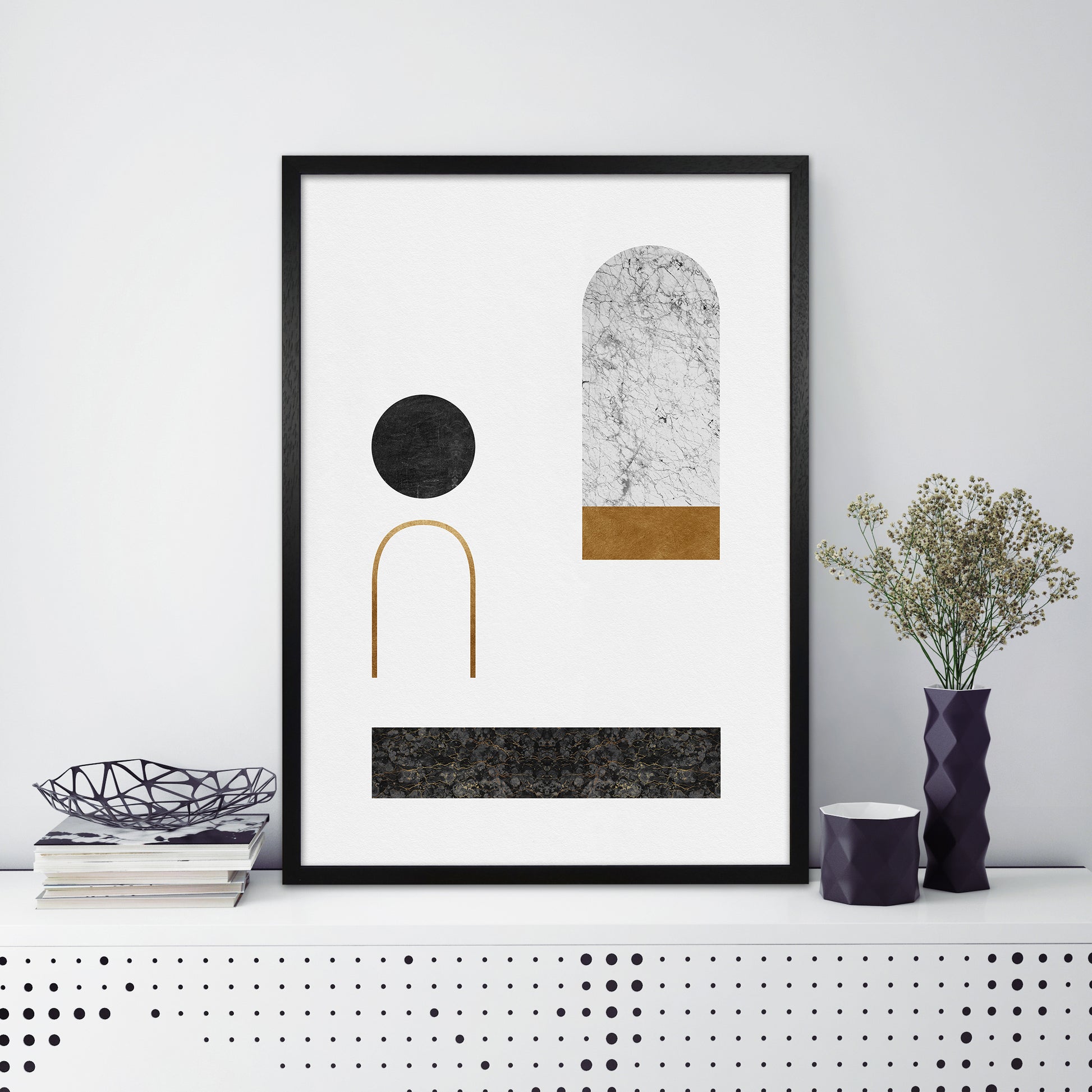 Abstract Geometric II Art Print by Orara Studio
