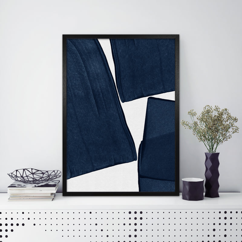 Minimalist Painting Blue III Art Print by Orara Studio