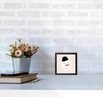 Snowman Christmas Art Print by Orara Studio3030 White Frame