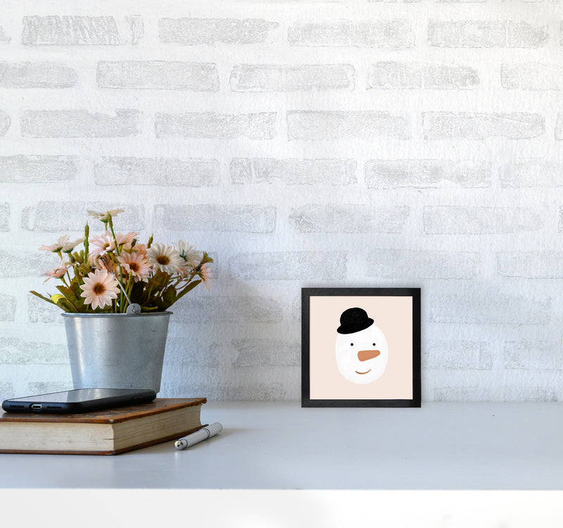 Snowman Christmas Art Print by Orara Studio3030 White Frame
