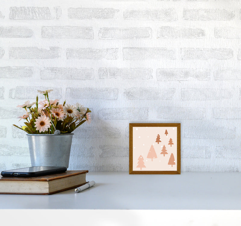 Pastel Winter Trees Christmas Art Print by Orara Studio3030 Print Only