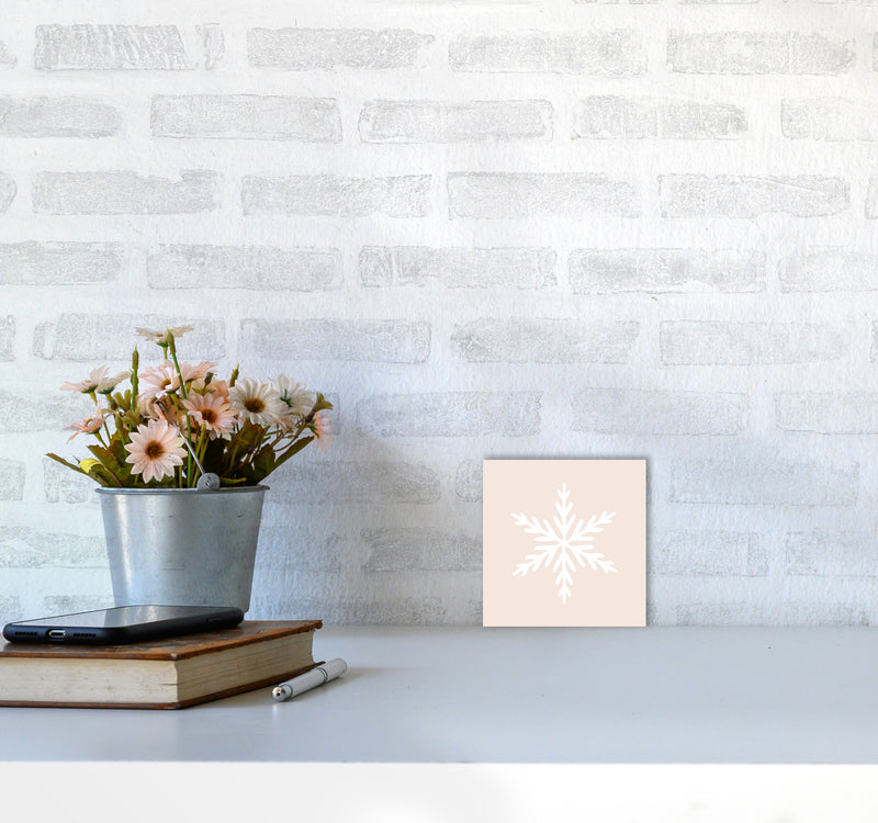 Snowflake Christmas Art Print by Orara Studio3030 Black Frame