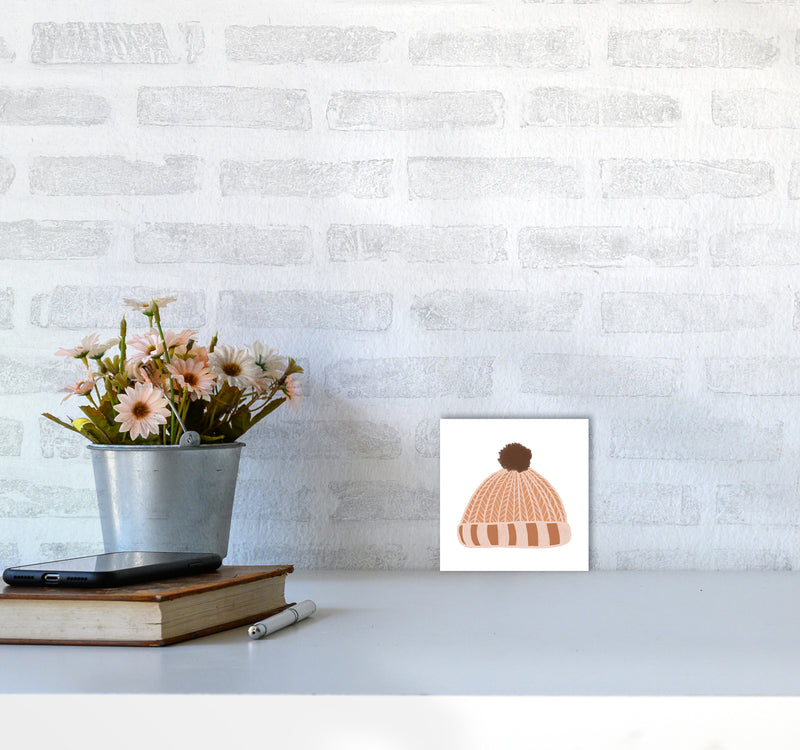 Wooly Hat Christmas Art Print by Orara Studio3030 Black Frame