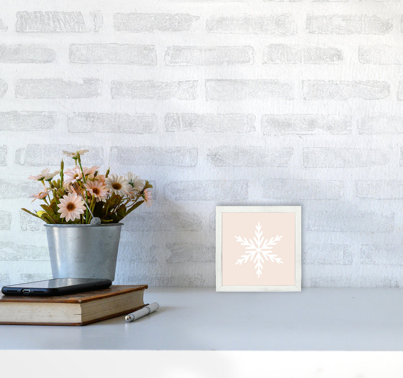Snowflake Christmas Art Print by Orara Studio3030 Oak Frame