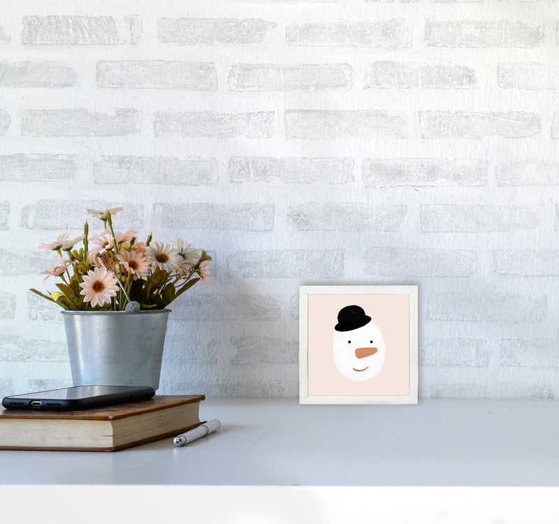 Snowman Christmas Art Print by Orara Studio3030 Oak Frame