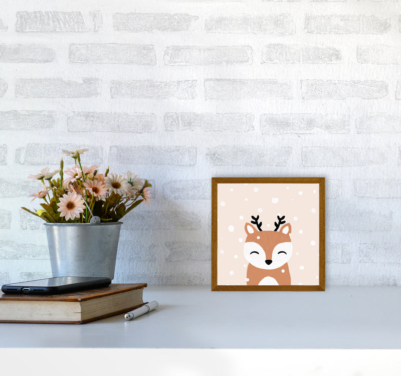 Snow & Deer Christmas Art Print by Orara Studio4040 Print Only