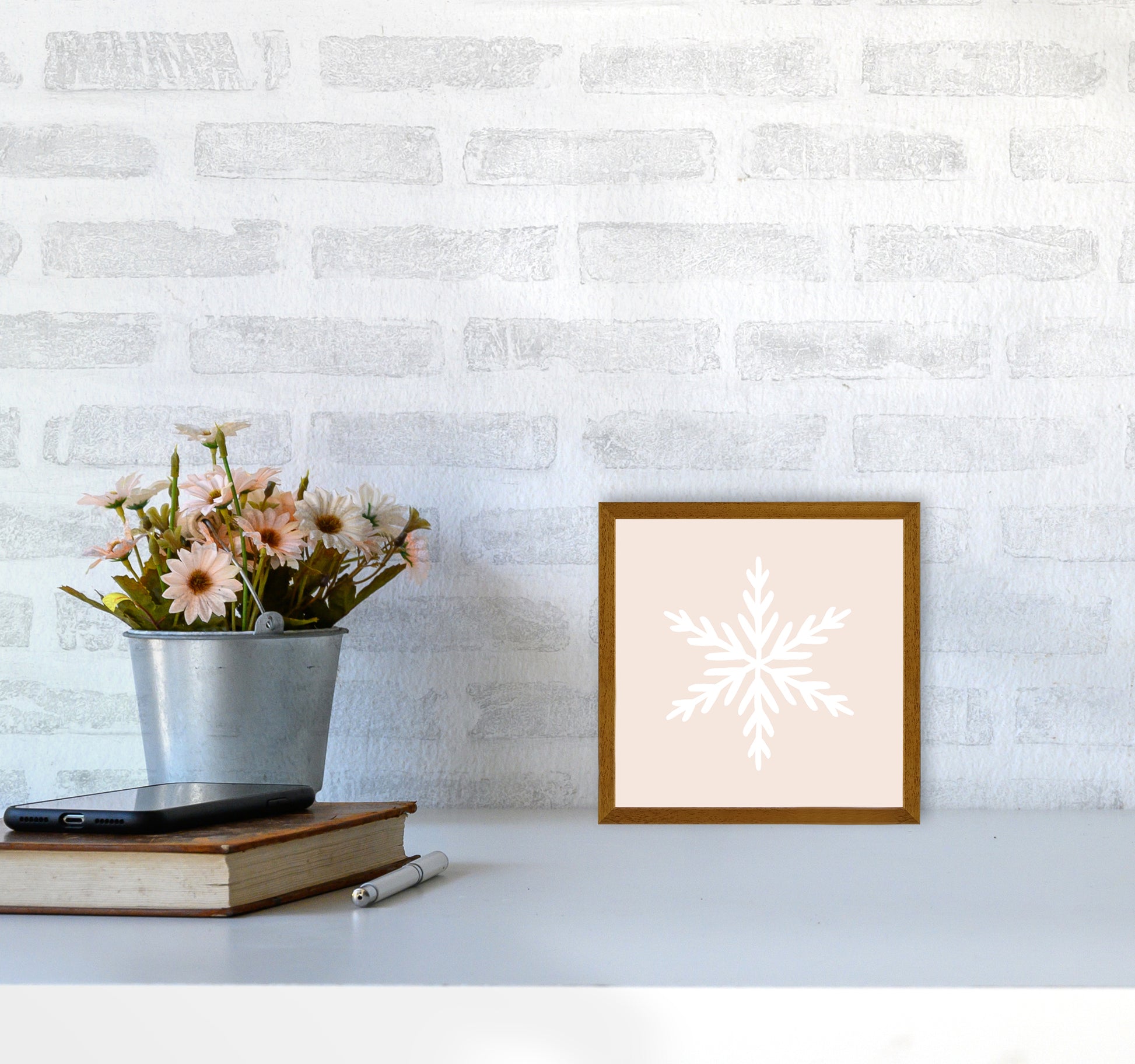 Snowflake Christmas Art Print by Orara Studio4040 Print Only