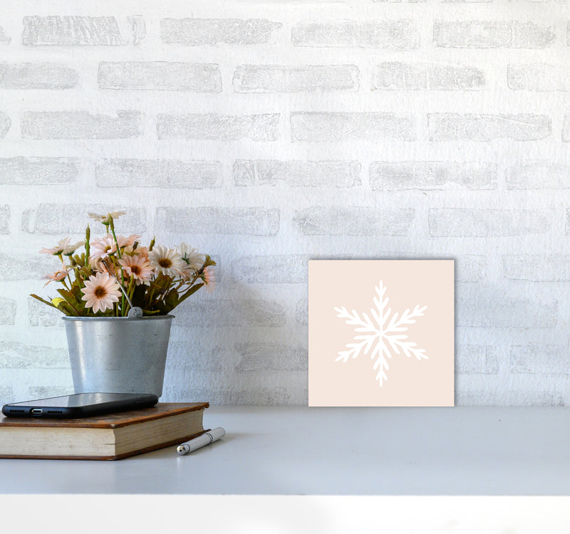 Snowflake Christmas Art Print by Orara Studio4040 Black Frame