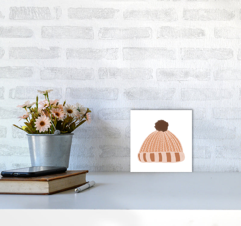 Wooly Hat Christmas Art Print by Orara Studio4040 Black Frame
