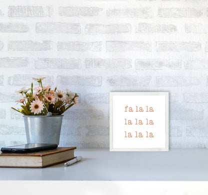 Fa La La Christmas Art Print by Orara Studio4040 Oak Frame